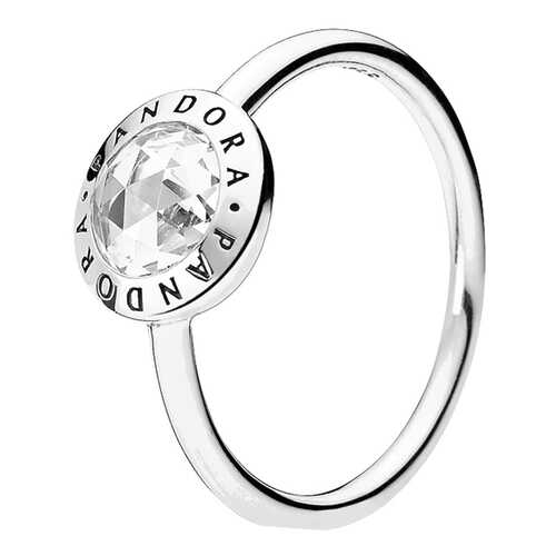Кольцо женское Логомания PANDORA 191029CZ прозрачное р.17 в Линии Любви