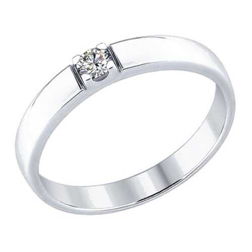 Кольцо женское SOKOLOV из серебра со Swarovski Zirconia 89010057 р.17.5 в Линии Любви