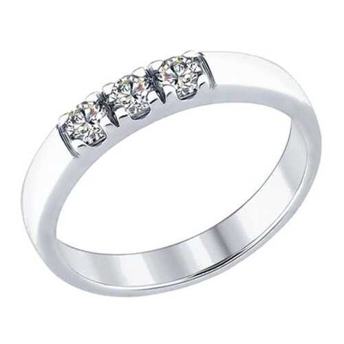 Кольцо женское SOKOLOV из серебра со Swarovski Zirconia 89010059 р.17 в Линии Любви