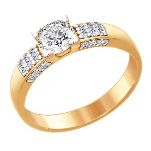 Кольцо женское SOKOLOV из серебра со Swarovski Zirconia 89010089 р.16 в Линии Любви