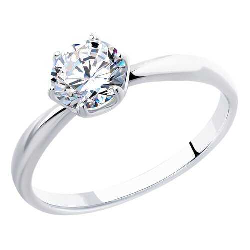 Кольцо женское SOKOLOV из серебра со Swarovski Zirconia 89010123 р.17.5 в Линии Любви
