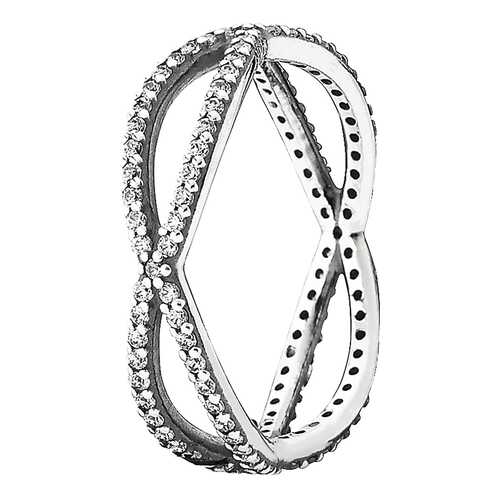 Кольцо женское PANDORA 190930CZ-48 серебряное р.15 в Линии Любви