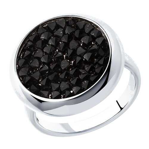 Серебряное кольцо женское с кристаллами Swarovski SOKOLOV 94012428 р.18.5 в Линии Любви