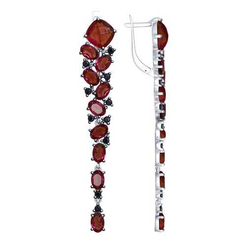 Серьги SOKOLOV из серебра с кристаллами Swarovski и фианитами 94023042 в Линии Любви