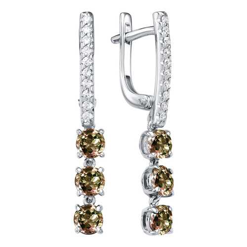 Серьги женские АЛЬКОР SILVER 02-1593/00СТ-00 в Линии Любви
