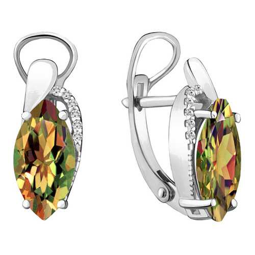 Серьги женские Aquamarine 4475919А.5_OS_3,57гр. в Линии Любви