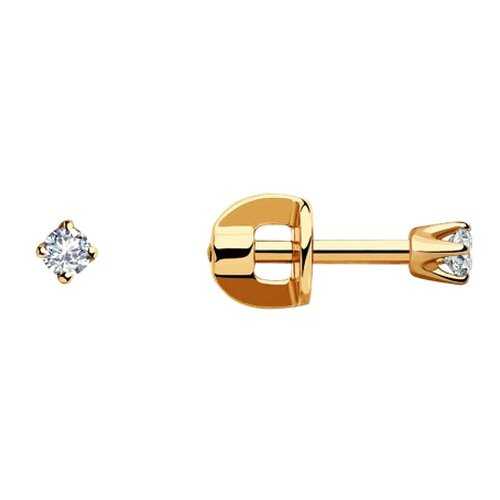 Пусеты SOKOLOV из золота со Swarovski Zirconia в Линии Любви
