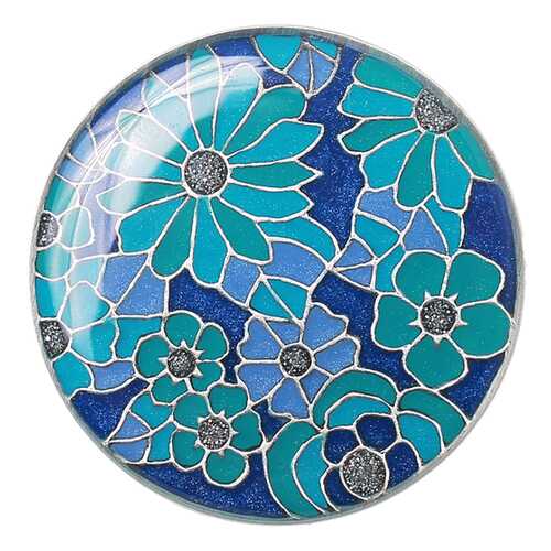 Брошь женская Clara Bijoux F75392-2 синяя в Линии Любви