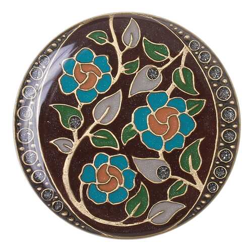 Брошь женская Clara Bijoux F77094-4 коричневая в Линии Любви