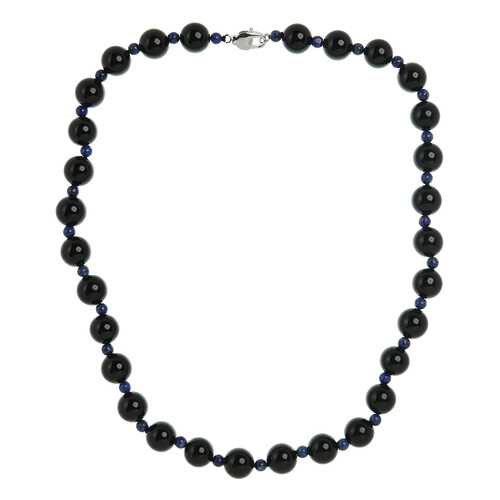 Бусы женские My-bijou 303-1463 черные/синие в Линии Любви