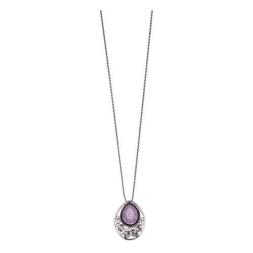 Колье женское Fiore Luna 16A21NK002XM08 серебристое/фиолетовое в Линии Любви
