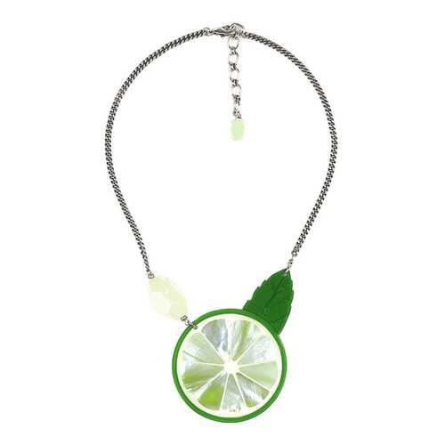 Колье женское Nature Bijoux NB20.1-15-41210 зеленое/серебристое в Линии Любви