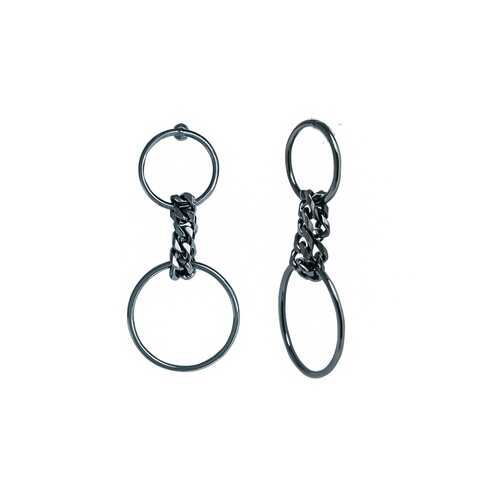 Серьги Corona style B001EG70057-BLACK в Линии Любви