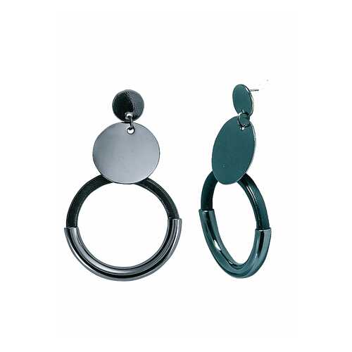 Серьги Corona style B001EG7091207-BLACK в Линии Любви