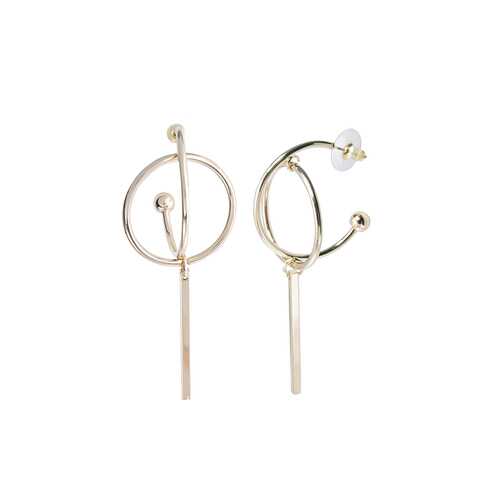 Серьги Corona style B001EGK7120517-GOLD в Линии Любви