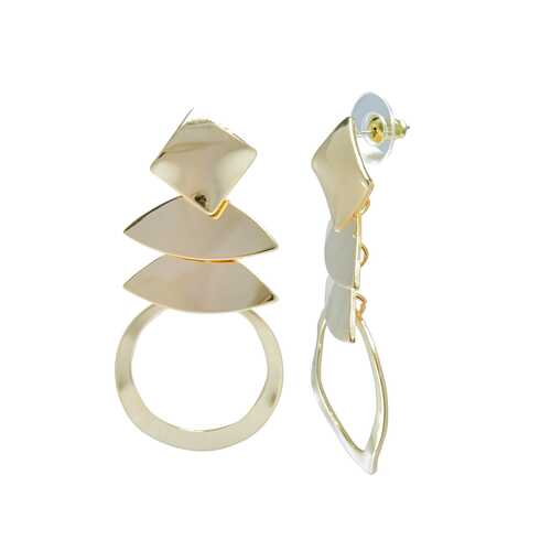 Серьги Corona style B002ELFA18221-GOLD в Линии Любви
