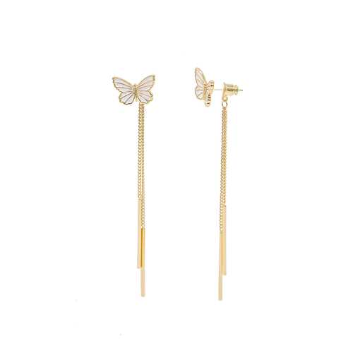 Серьги Corona style B005E1111481K007-WHITE в Линии Любви
