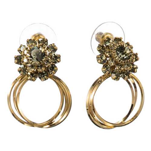 Серьги Corona Style B005E1111632 золотистые в Линии Любви