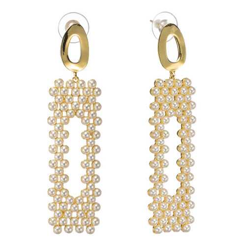 Серьги Corona Style B005E1125708 золотистые в Линии Любви