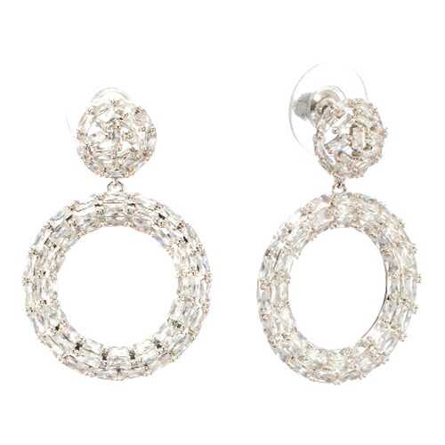 Серьги Corona Style B005E1128543 серебристые в Линии Любви