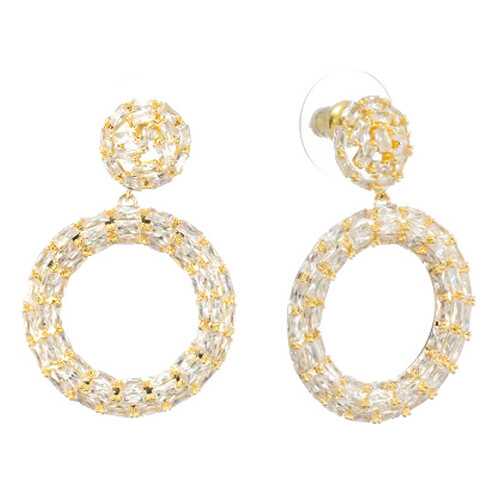 Серьги Corona Style B005E1128543 золотистые в Линии Любви