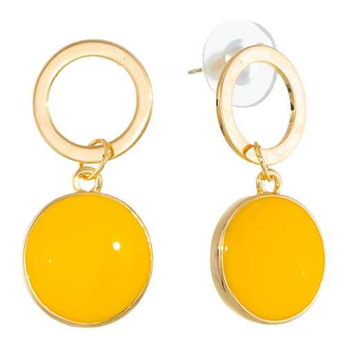 Серьги Corona Style B006E05175 золотисто-желтые в Линии Любви