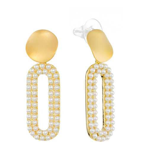 Серьги Corona Style B006E0901090 золотистые в Линии Любви