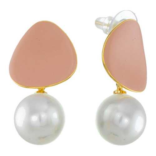 Серьги Corona Style B006E0901099 золотисто-розовые в Линии Любви