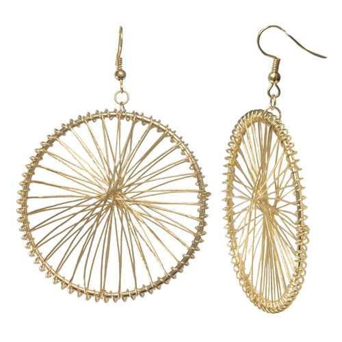 Серьги Corona style B006EEP03075-GOLD в Линии Любви