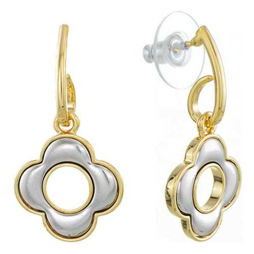 Серьги Corona Style B011E74298 золотисто-серые в Линии Любви