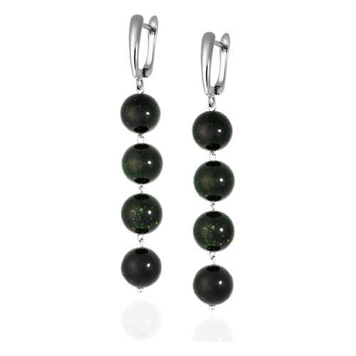 Серьги Lattrice 54666118 зеленые в Линии Любви