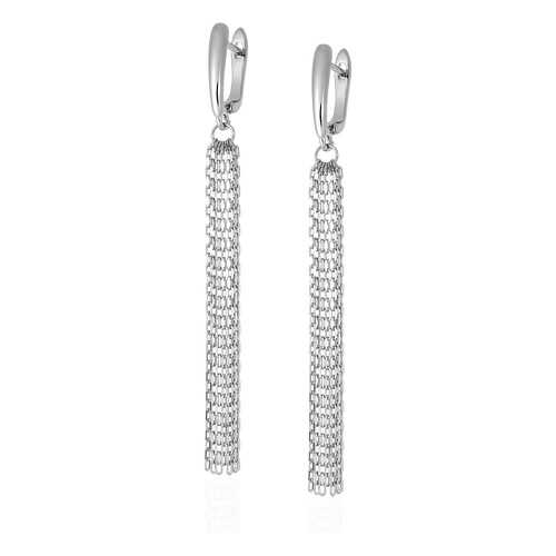 Серьги Lattrice 54666179 серебристые в Линии Любви