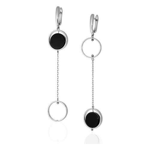 Серьги Lattrice 54666183 черные в Линии Любви
