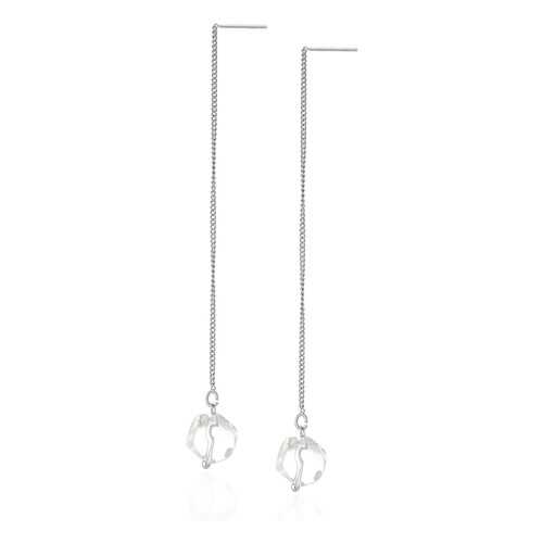 Серьги Lattrice, вставка горный хрусталь, артикул 54666055 в Линии Любви