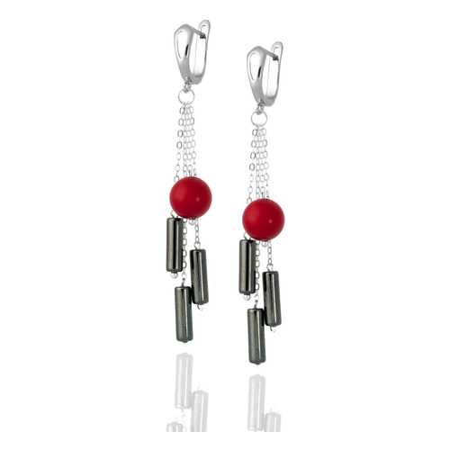 Серьги Lattrice, вставка коралл, артикул 54655974 в Линии Любви