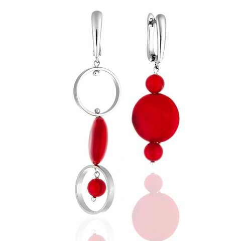 Серьги Lattrice, вставка коралл, артикул 54662010 в Линии Любви