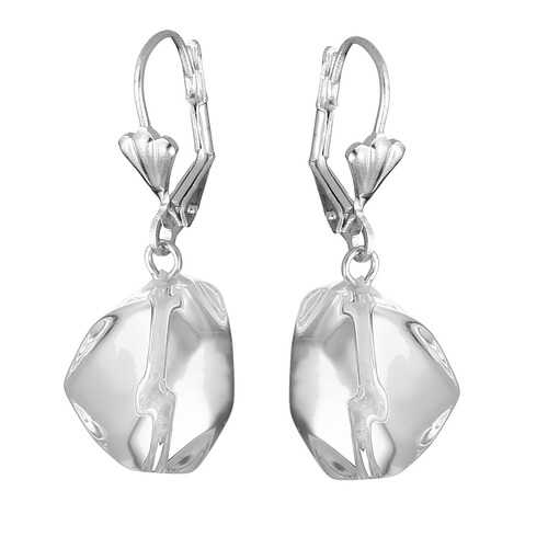 Серьги My-bijou Висюльки горный хрусталь 3,5 см в Линии Любви