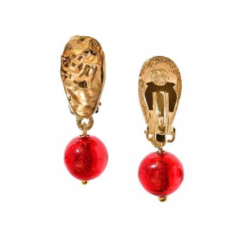 Серьги Perla Bottoncino 09030734 красные в Линии Любви