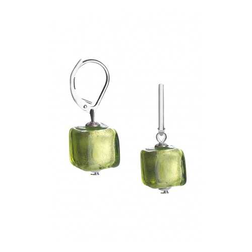 Серьги Perla Cubo 09030366 салатовые в Линии Любви