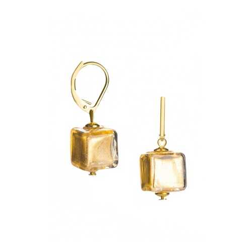 Серьги Perla Cubo 09030366 золотистые в Линии Любви