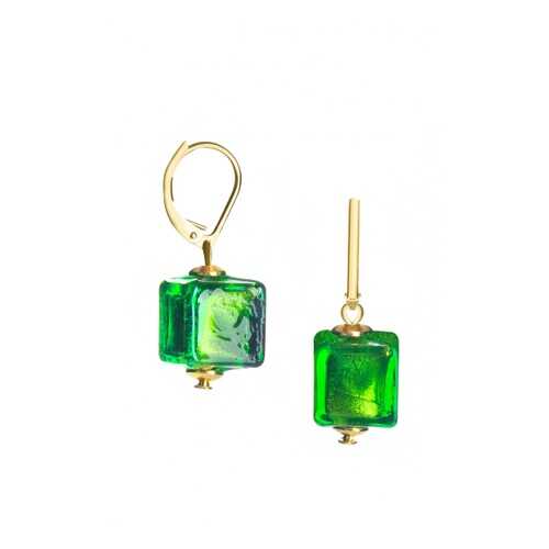 Серьги Perla Piccolo Cubo 09030266 зеленые в Линии Любви