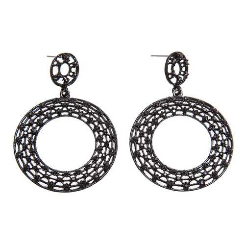 Серьги женские Asavi Jewel ER811058 черные в Линии Любви