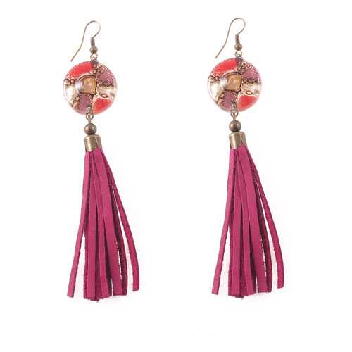 Серьги женские CristaLida PRAGA 56 R разноцветные в Линии Любви