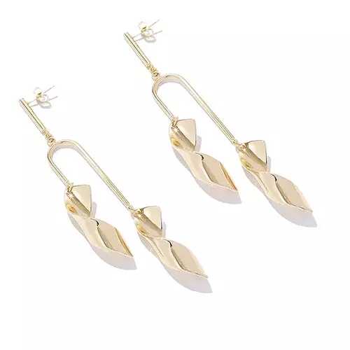 Серьги женские EXCLAIM 036G2731E золотистые в Линии Любви