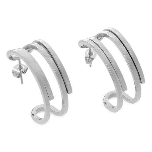 Серьги женские EXCLAIM 037S2796E серебристые в Линии Любви