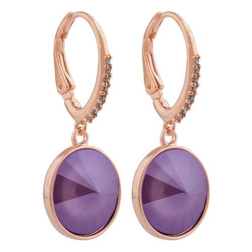 Серьги женские Fiore Luna A1709.10 фиолетовые/золотистые в Линии Любви