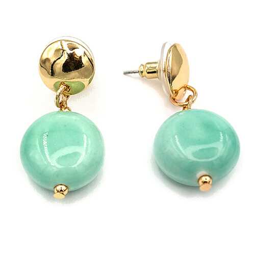 Серьги женские Fiore Luna LE1652-2.16 зеленые/золотистые в Линии Любви