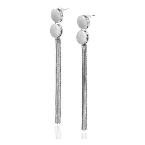 Серьги женские Lattrice 221155235 серебристые в Линии Любви