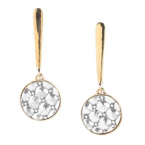 Серьги женские ORI TAO OT-12-29084 серебристые/золотистые в Линии Любви