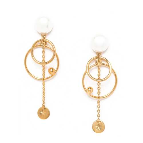 Серьги женские ORI TAO OT-12-29140 золотистые в Линии Любви